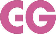 A dark pink monogram that says the initials of the site's author: 'EG' for Emily Gallagher.